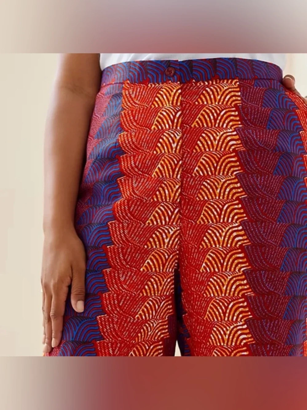 New Anthropologie SIKA Abstract-Print Wide-Leg Trousers pants Size 4 Anthro
